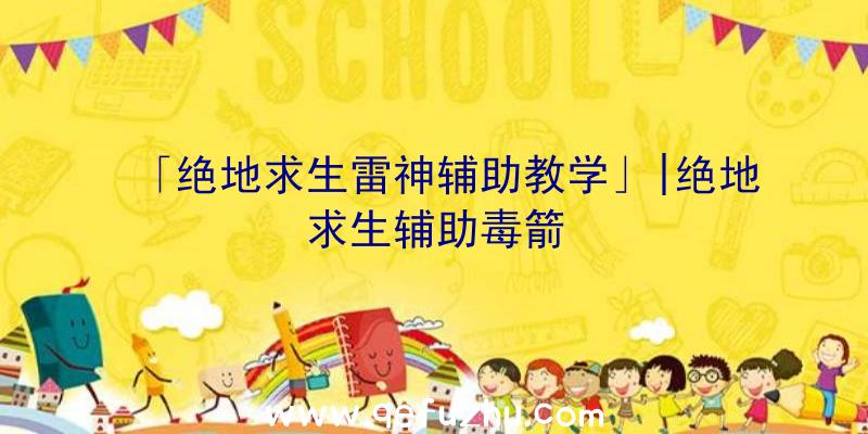 「绝地求生雷神辅助教学」|绝地求生辅助毒箭